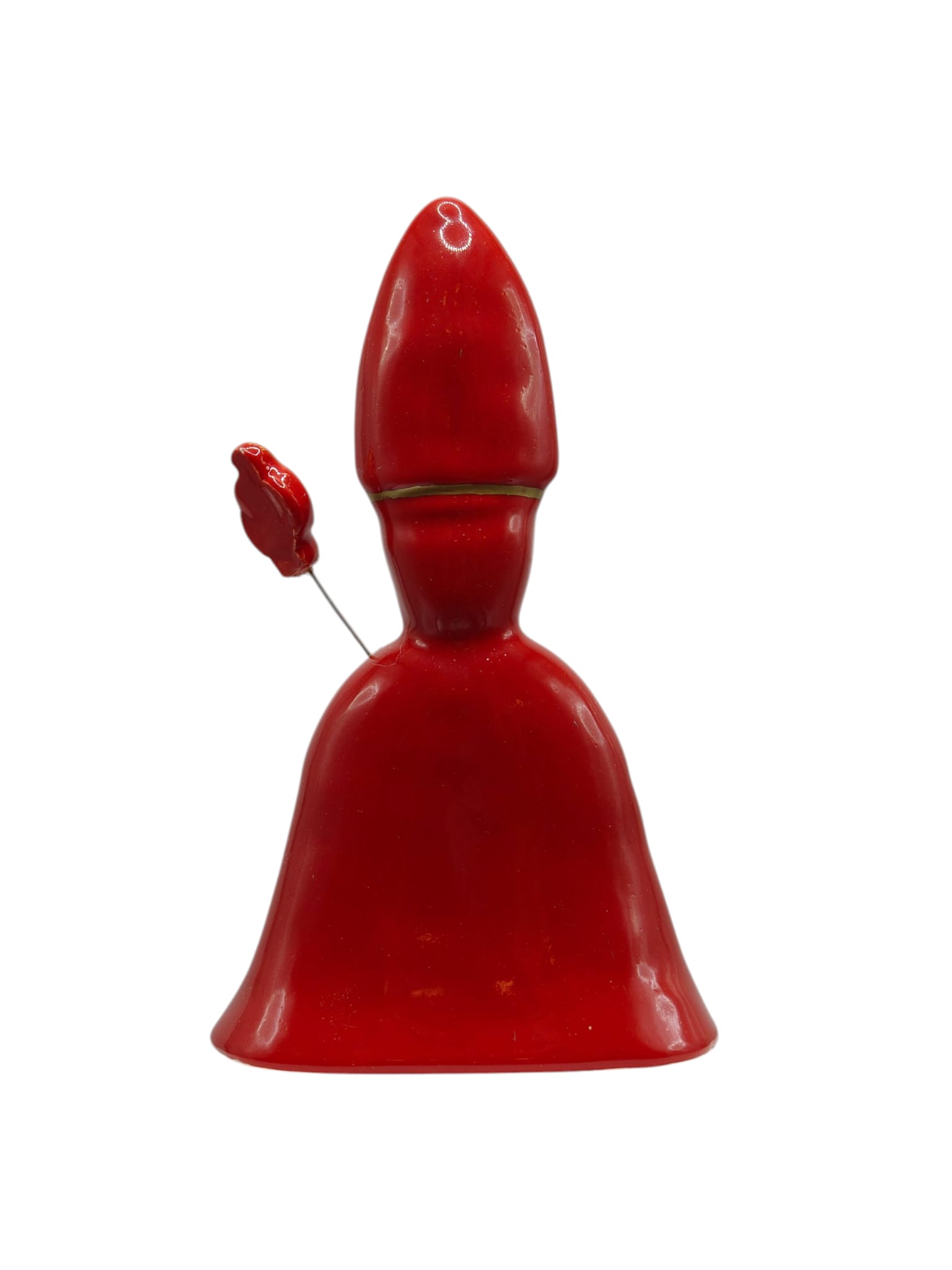 TChic Specialist Ischia openheart maschera OPENHEART: figura in ceramica che racconta emozioni e storia. OPENHEART | San Gennaro rosso d'appoggio 8x4x14 | Ceramica - immagine 2