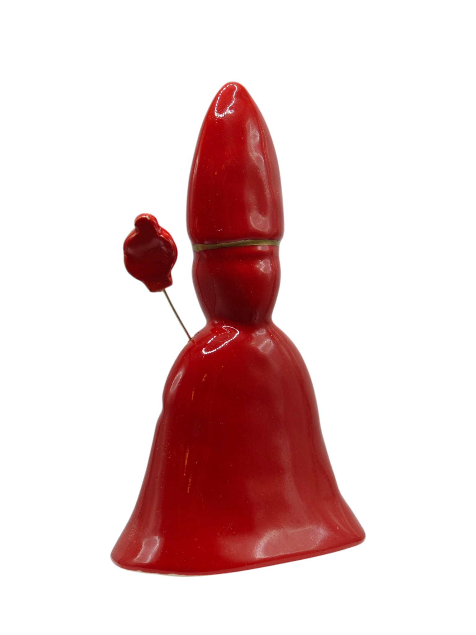 TChic Specialist Ischia openheart maschera OPENHEART: figura in ceramica che racconta emozioni e storia. OPENHEART | San Gennaro rosso d'appoggio 8x4x14 | Ceramica - immagine 3