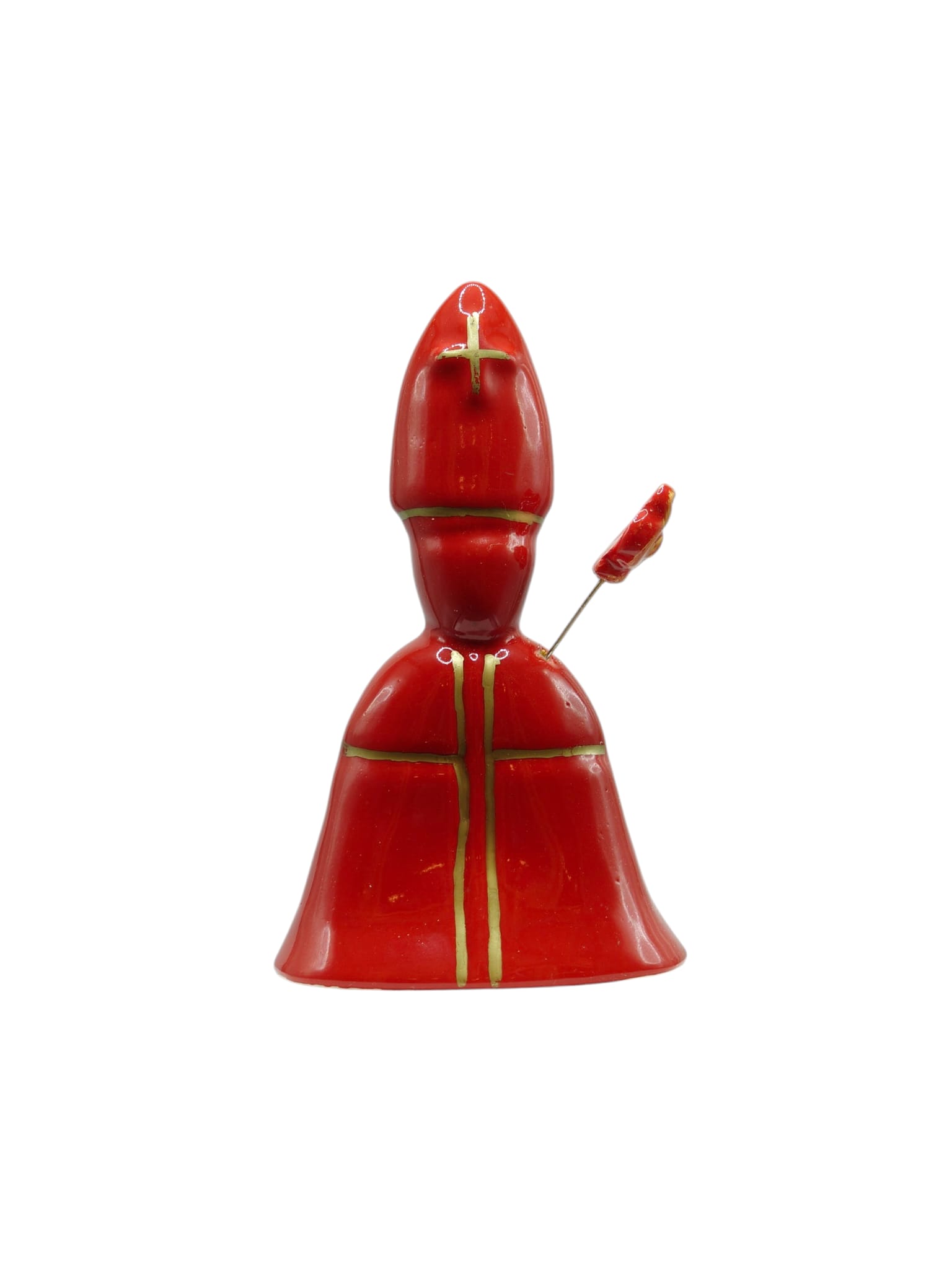 TChic Specialist Ischia openheart maschera OPENHEART: figura in ceramica che racconta emozioni e storia. OPENHEART | San Gennaro rosso d'appoggio 8x4x14 | Ceramica